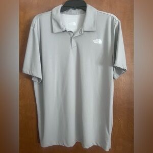 The North Face Men's Light Gray Polo Shirt